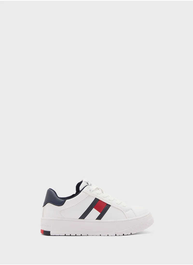 TOMMY HILFIGER Kids Flag Lace Up Sneakers