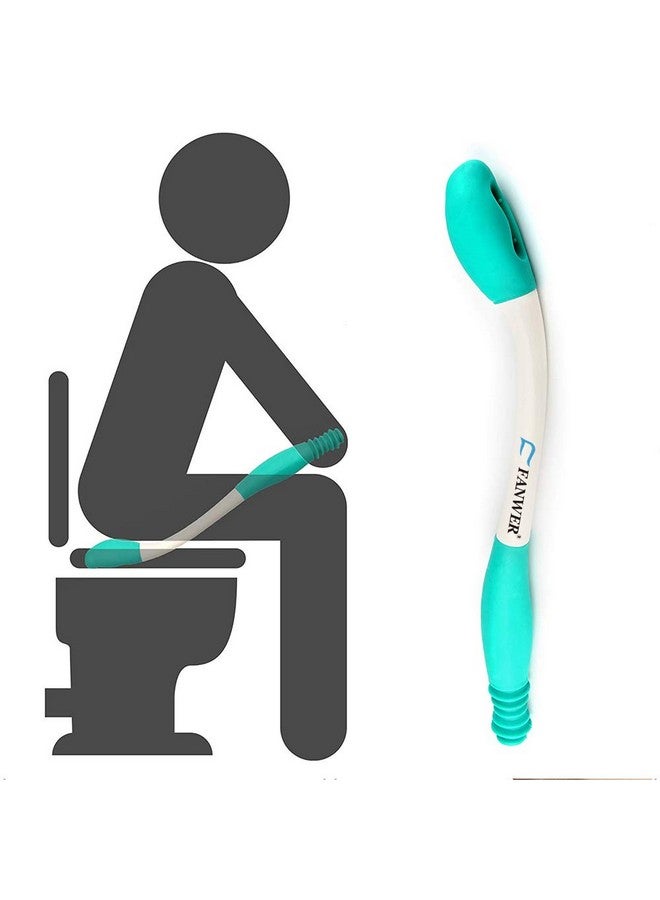Fanwer Toilet Aids Tools,Long Reach Comfort Wipe,Extends Your Reach Over 15" Grips Toilet Paper or Pre-Moistened Wipes - Image 1