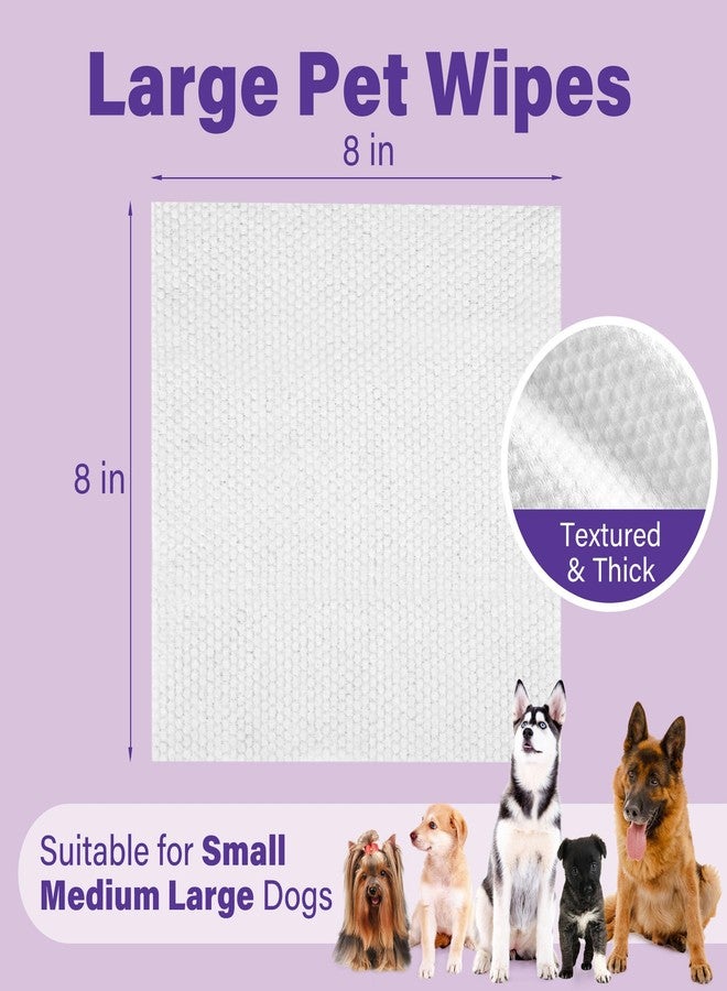 مناديل برايم بيتس للكلاب، 400 قطعة، لتنظيف الكفوف والمؤخرة، مناديل كبيرة الحجم للكلاب، مناديل تنظيف وتعقيم للكلاب، مضادة للحساسية، مناديل للجراء للعناية بالوجه والفرو والجسم، برائحة اللافندر - Image 2