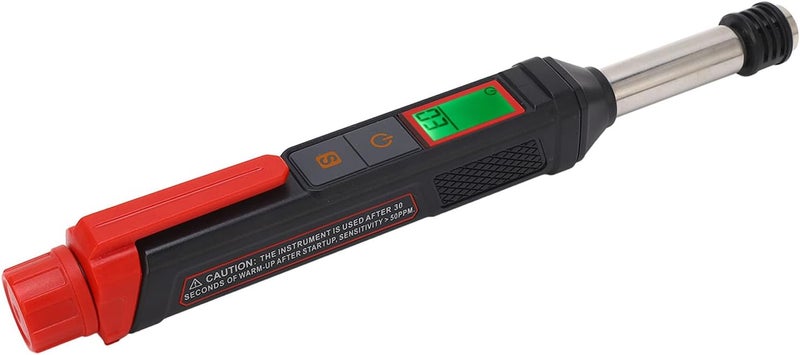 Gas Leak Detector with LCD Backlit Display, Portable Handheld Analyzer, Semiconductor Sensor with Audible Visual and Vibration Alarms, ABS Material Construction with Pocket Clip - Image 3