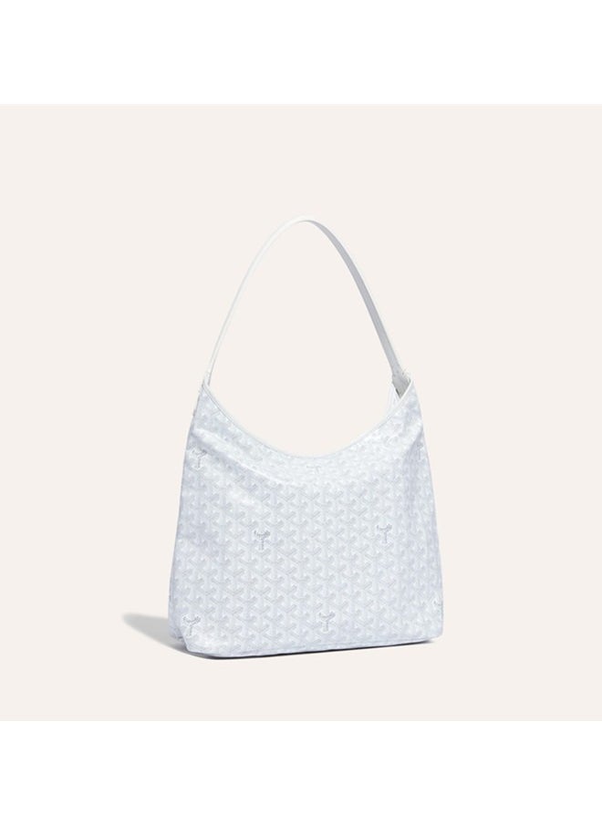 Women's Fashionable Pu Leather Woven Texture Tote Bag Casual Versatile Large Capacity Underarm Bag Inner Matte And Scratch Resistant Casual Handbag  - Image 1