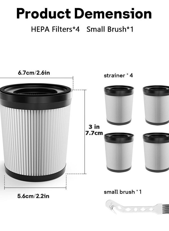 Leemone 4 Pack FSV001 HEPA Filter Compatiable with Fabuletta FSV101, FSV001 24 Kpa Cordless Stick Vacuum Cleaners Series - Image 5