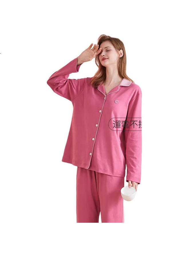 Fenton Women'S Pajamas, 5A Antibacterial, With Chest Pads, Pure Cotton, Lapel Collar, Ladies' Loungewear Set, Mother'S Day Gift For Mom - Image 2