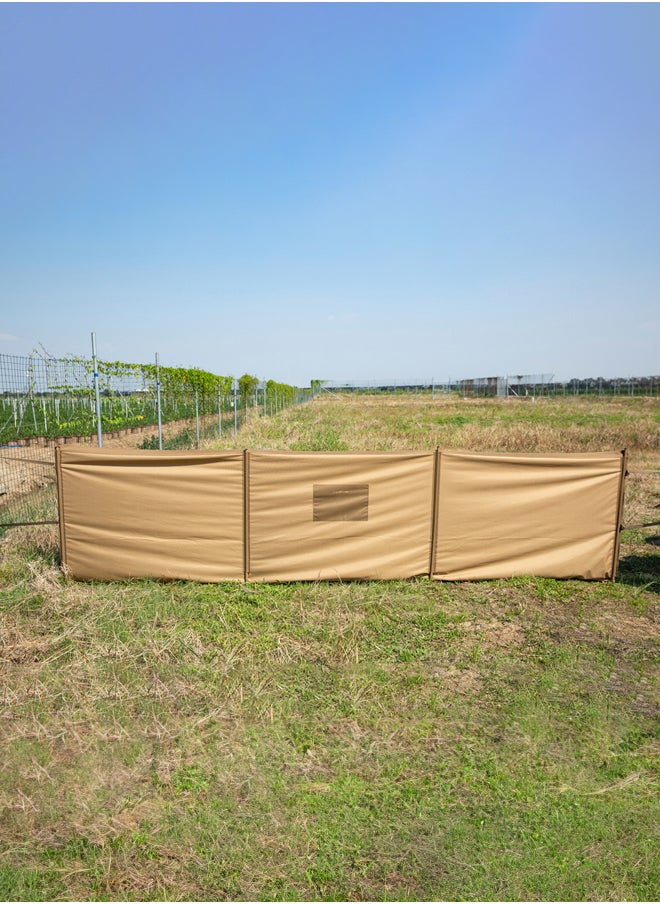 AL SANIDI Magnet windbreak for trips, Camping Curtain, Kaki, Size 440*148Cm  - Image 2