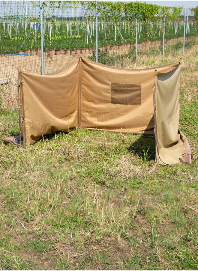 AL SANIDI Magnet windbreak for trips, Camping Curtain, Kaki, Size 440*148Cm  - Image 4