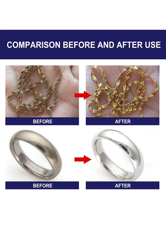 JUE-FISH ZZ957	Jewelry Cleaner, Jewelry Cleaner Solution for Diamond, Gold, Silver, Gemstones, Best Extra Concentrated Formula Silver Jewelry Cleaner For Sonic And Ultrasonic Jewelry Cleaner Solution 50ml - Image 5