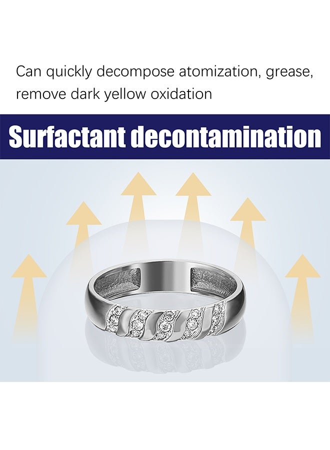 JUE-FISH ZZ957	Jewelry Cleaner, Jewelry Cleaner Solution for Diamond, Gold, Silver, Gemstones, Best Extra Concentrated Formula Silver Jewelry Cleaner For Sonic And Ultrasonic Jewelry Cleaner Solution 50ml - Image 4