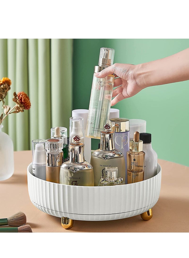 Turntable Cabinet Organizer, 11 Inches Rotating Spice Rack Kitchen Storage, Spinning Food Storage Container for Spices, Condiments - Image 1