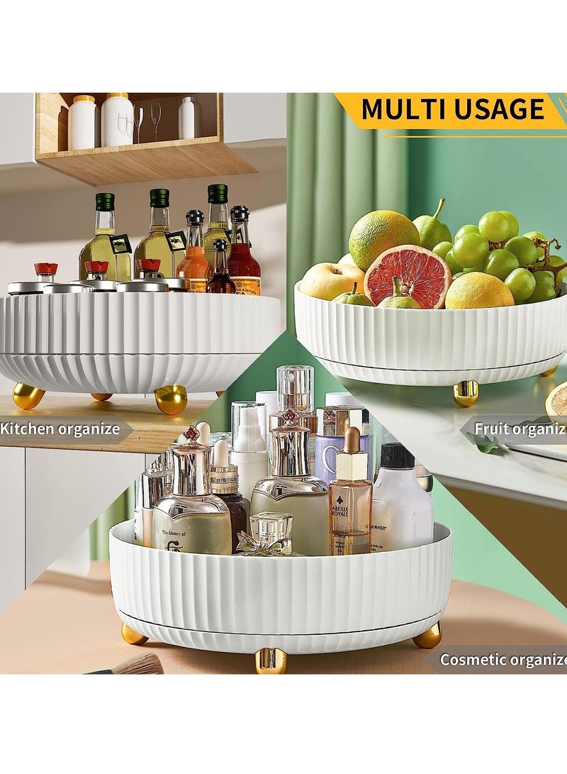 Turntable Cabinet Organizer, 11 Inches Rotating Spice Rack Kitchen Storage, Spinning Food Storage Container for Spices, Condiments - Image 4