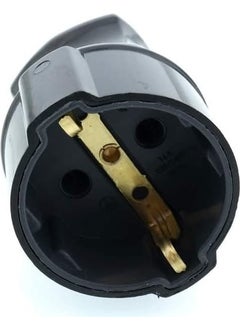Konza Grounded Female Plug Black  - Image 1