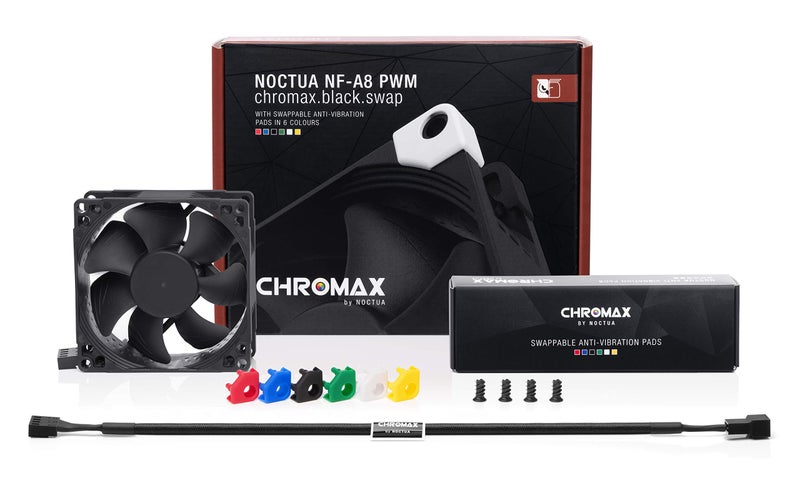 Noctua NF-A8 PWM chromax.Black.swap, Premium Quiet Fan, 4-Pin (80mm, Black) - Image 3