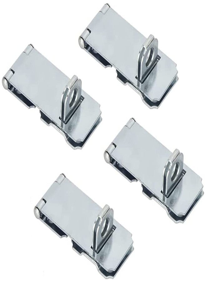 XMHF 4 Pack Door Padlock Locks Hasp Latch, 2.5inch Safety Packlock Clasp Hasp Lock Latch,Extra Thick Door Gate Lock Hasp - Image 1