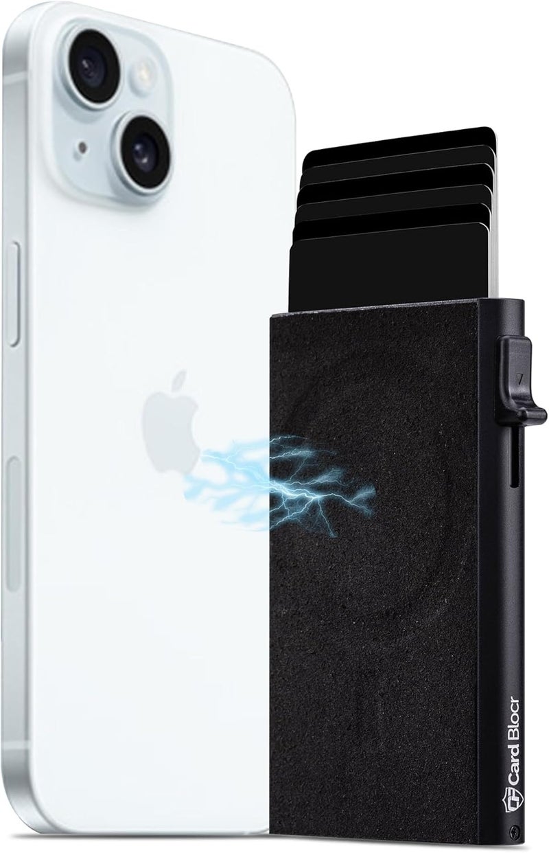 Conceal Plus Card Blocr Magnetic iPhone Wallet - Pop Up Magsafe Wallet, Ultra-Thin Metal Card Holder for iPhone 15/14/13/12 Series & Phone Case with MagSafe with RFID Blocking Security - Image 4