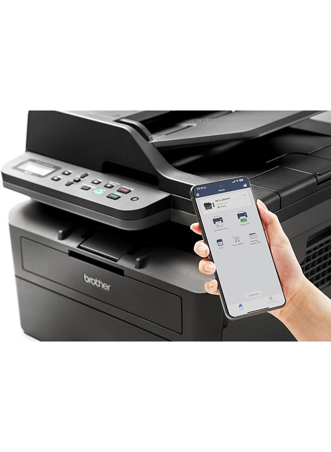 brother Wireless All In One Monochrome Laser Printer, DCP-L2640DW, Automatic 2 Sided Print, ADF, Mobile Printing & Scanning, Network & High Speed USB Connectivity, High Yield Ink Toner Black - Image 3