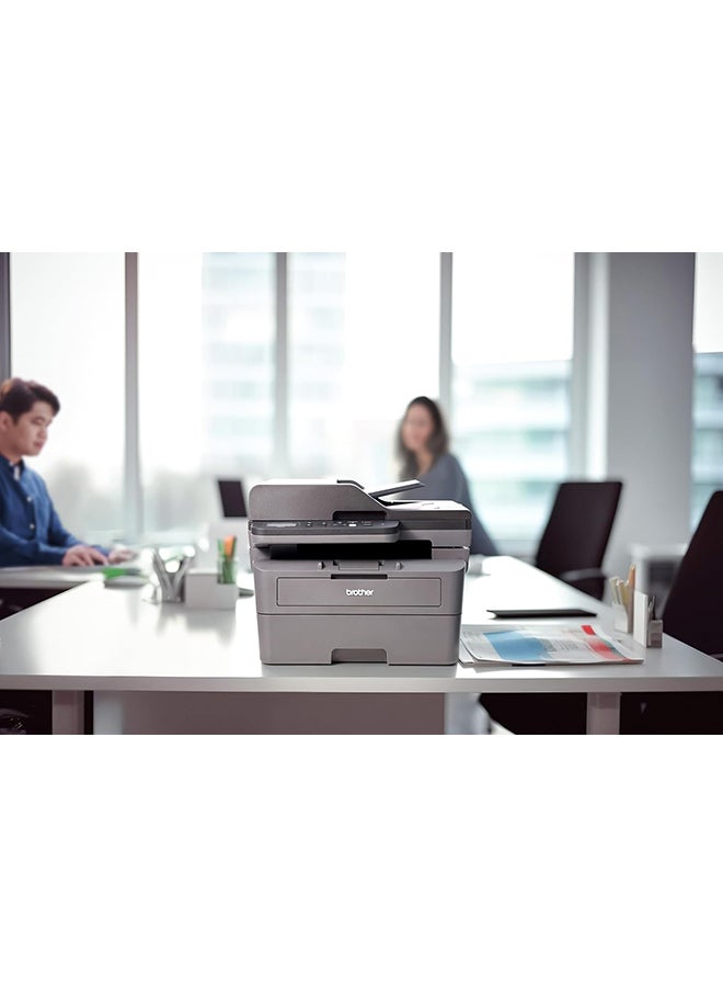 brother Wireless All In One Monochrome Laser Printer, DCP-L2640DW, Automatic 2 Sided Print, ADF, Mobile Printing & Scanning, Network & High Speed USB Connectivity, High Yield Ink Toner Black - Image 2