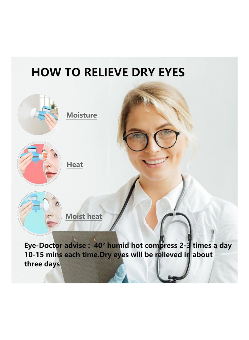 Zikra Heated Nano Eye Mist Sprayer, Portable Eye Mister with Moist Heat for Relief Dry Eyes and Stye, Eye Dropper Tool, Rechargeable Electric Eye Steamer for Eyelid, Eye Skin Care and Eye SPA for Women - Image 5