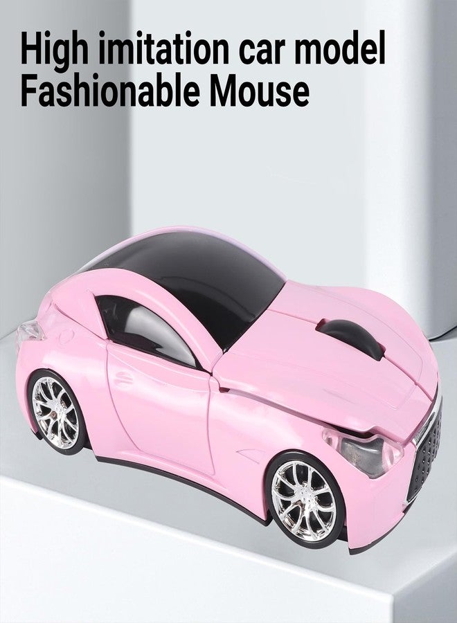 elec Space Car Mouse, Wireless Mouse (Milk Tea Pink) - Image 4