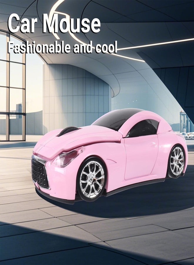 elec Space Car Mouse, Wireless Mouse (Milk Tea Pink) - Image 2