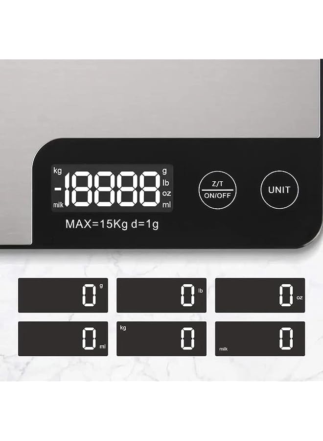 PROMASS Grams Stainless Steel Electronic Lcd Digital High Precision Kitchen Weighing Food Scale - Image 4