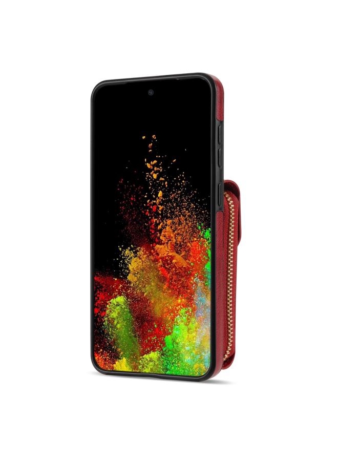 اس-توب حافظة لهاتف سامسونج جالاكسي S21 ألترا 5G مع سحاب ومحفظة بطاقات معدنية - Image 3