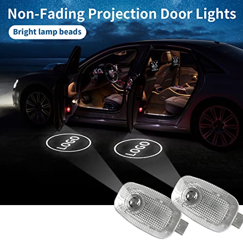 RLRHOO 2 Pcs Non-Fading Car Door LED Style Logo Projector Welcome Lamp Door Light Puddle lights Kit Compatible with Accessories W221 S Class 2008 2013 S500 S350 S63 S65 (S Class, W221 2006–2013) - Image 4