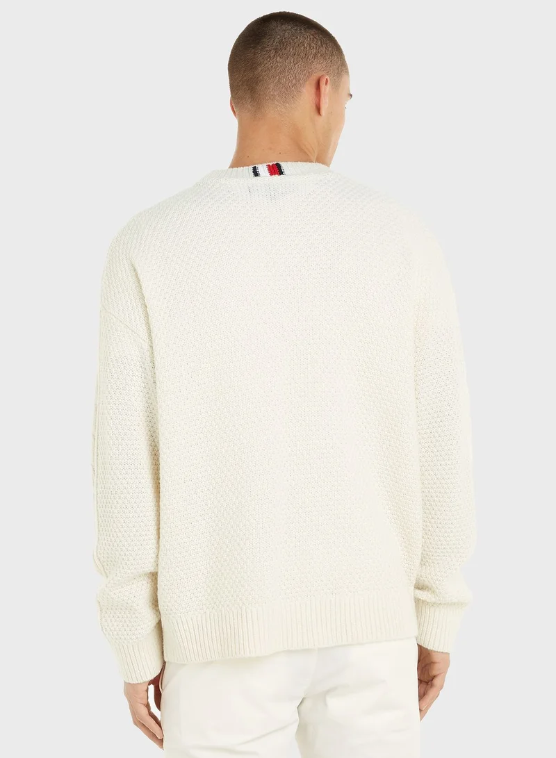 TOMMY HILFIGER Logo Crew Neck Sweater