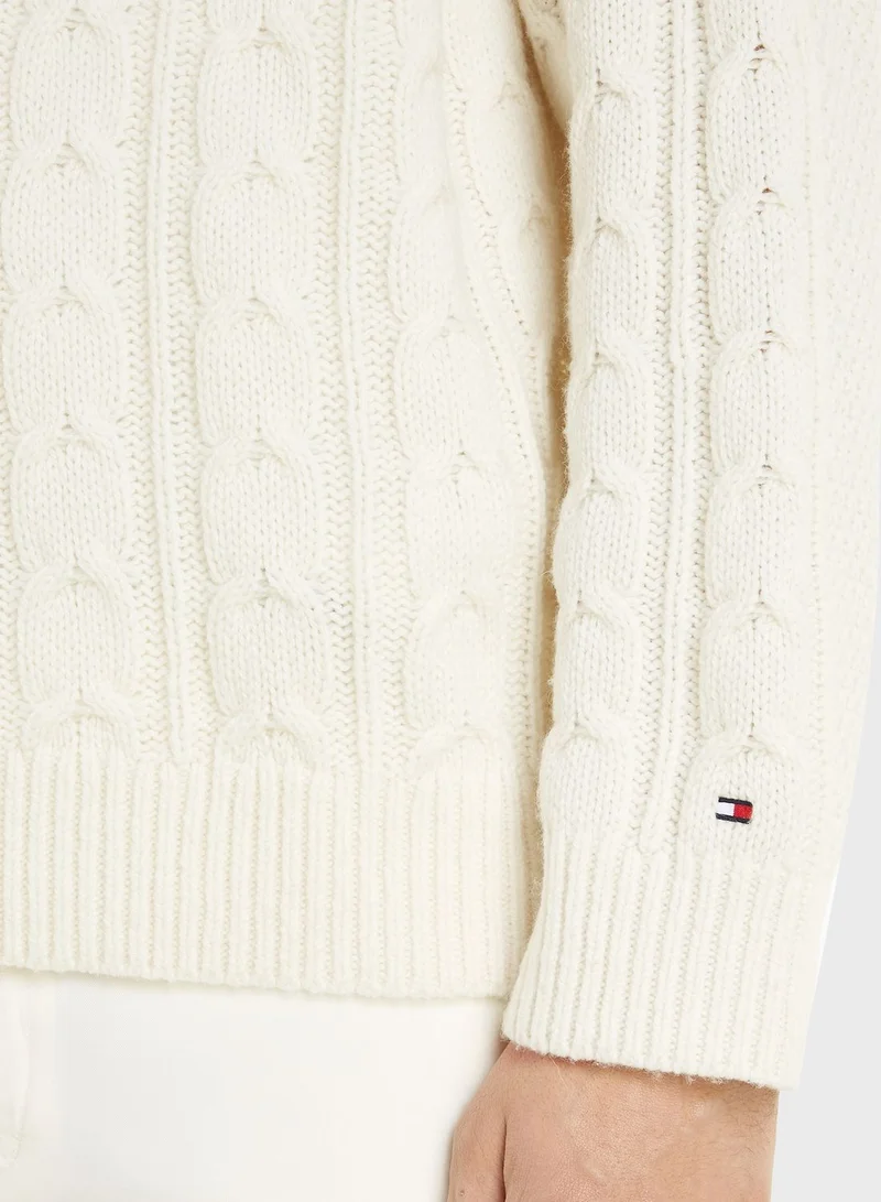 TOMMY HILFIGER Logo Crew Neck Sweater