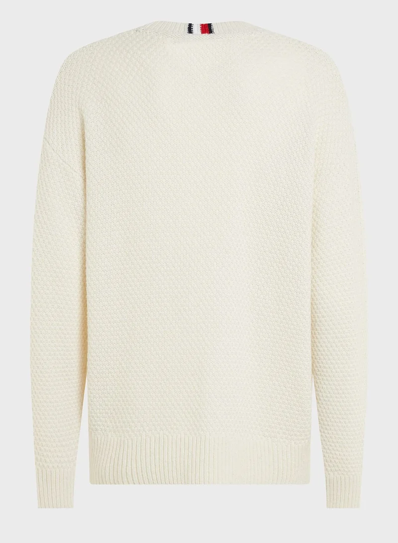TOMMY HILFIGER Logo Crew Neck Sweater