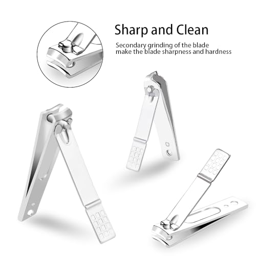 ZIZZON Manicure, Pedicure Kit, Nail Clippers Set of 12Pcs, Professional Grooming Kit, Nail Tools with Luxurious Travel Case Black - Image 3