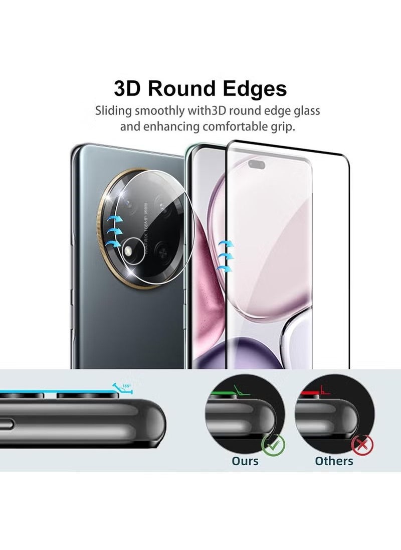 X-level - [2+2 Pack] Screen Protector Compatible with Honor X9c with Camera Lens Protector, Full Coverage 9H Tempered Glass Film, HD Clear Scratch Resistant, Bubble-Free, Anti-Fingerprint - Image 1
