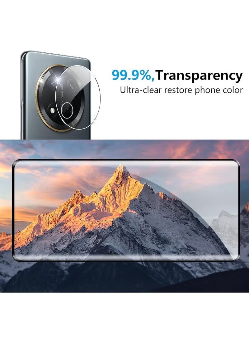 X-level - [2+2 Pack] Screen Protector Compatible with Honor X9c with Camera Lens Protector, Full Coverage 9H Tempered Glass Film, HD Clear Scratch Resistant, Bubble-Free, Anti-Fingerprint - Image 1