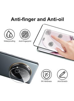 X-level [2+2 Pack] Screen Protector Compatible with Honor X9c with Camera Lens Protector, Full Coverage 9H Tempered Glass Film, HD Clear Scratch Resistant, Bubble-Free, Anti-Fingerprint  - Image 2
