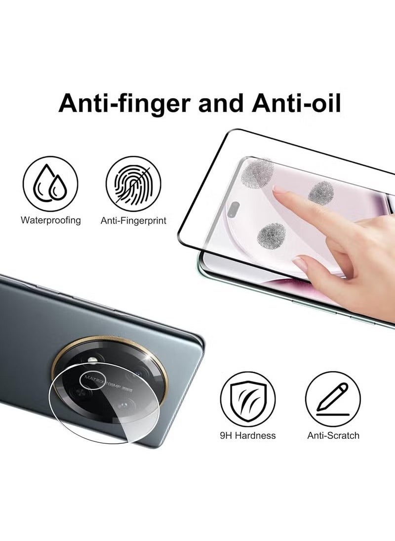 X-level - [2+2 Pack] Screen Protector Compatible with Honor X9c with Camera Lens Protector, Full Coverage 9H Tempered Glass Film, HD Clear Scratch Resistant, Bubble-Free, Anti-Fingerprint - Image 1
