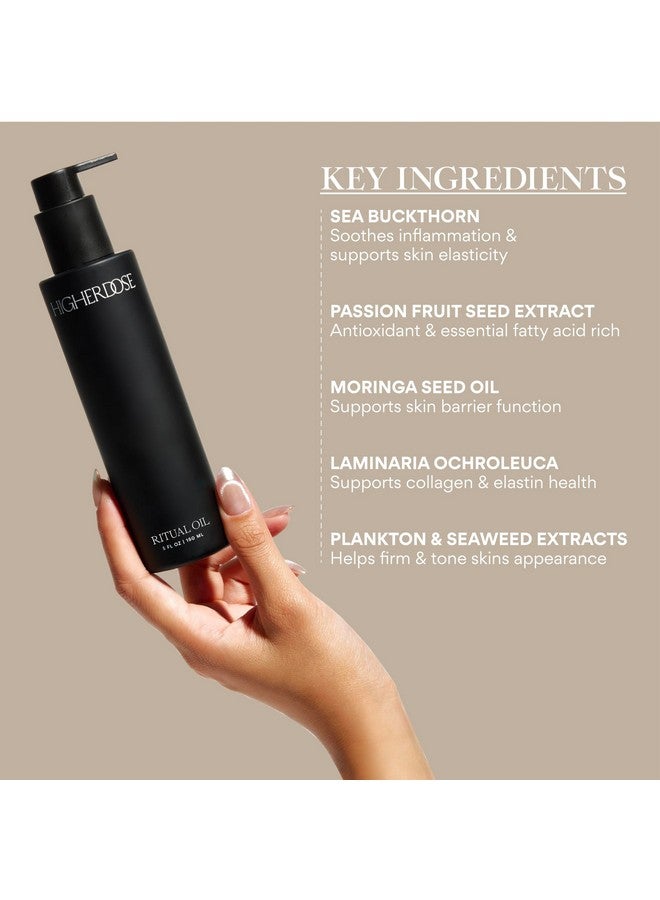 HIGHERDOSE Ritual Oil Ayurvedic Daily Nourishing Body Oil For Dry Skin Moisturizing Body Oil Enriched With Sea Buckthorn & Essential Oils To Deliver Nourished Toned & Glowing Skin (5 Fl Oz) - Image 4