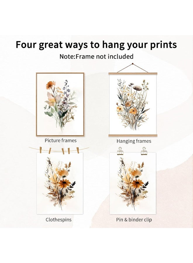 Baccone Green Flower Art Prints - 24x36 Unframed - Image 3