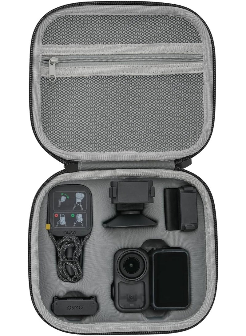 كيس حمل التخزين PU لـ DJI OSMO Nano ، كيس سفر الكاميرا المحمولة تخزين واقي مقاوم للغبار متوافق مع ملحقات كاميرا العمل DJI OSMO Nano (رمادي) - Image 3