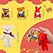 Haconba 106 Packs Mini Stuffed Animals Teddy Bear Toys Bulk Small Plush Animals Tiny Teddy Bear Keychain for Kids Animal Themed Party Favors Childrens Day Birthday Gifts - Image 2