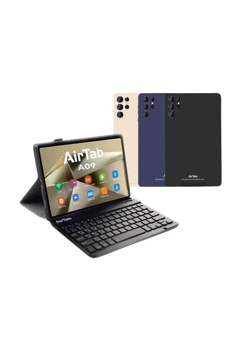 AirTab AirTab 8 -Inch Smart Tablet A09 Android 13 Tablet With 1TB Storage and 16GB RAM Quad Core Wi-Fi LTE Dual Sim with Keyboard - BLUE  - Image 1