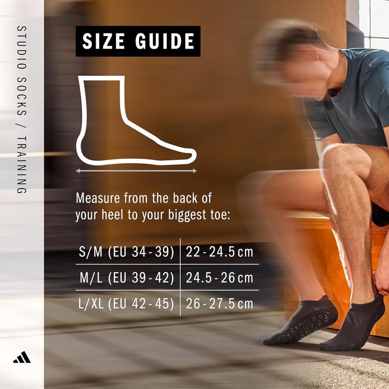 adidas Studio Socks - Black - M/L - Image 3