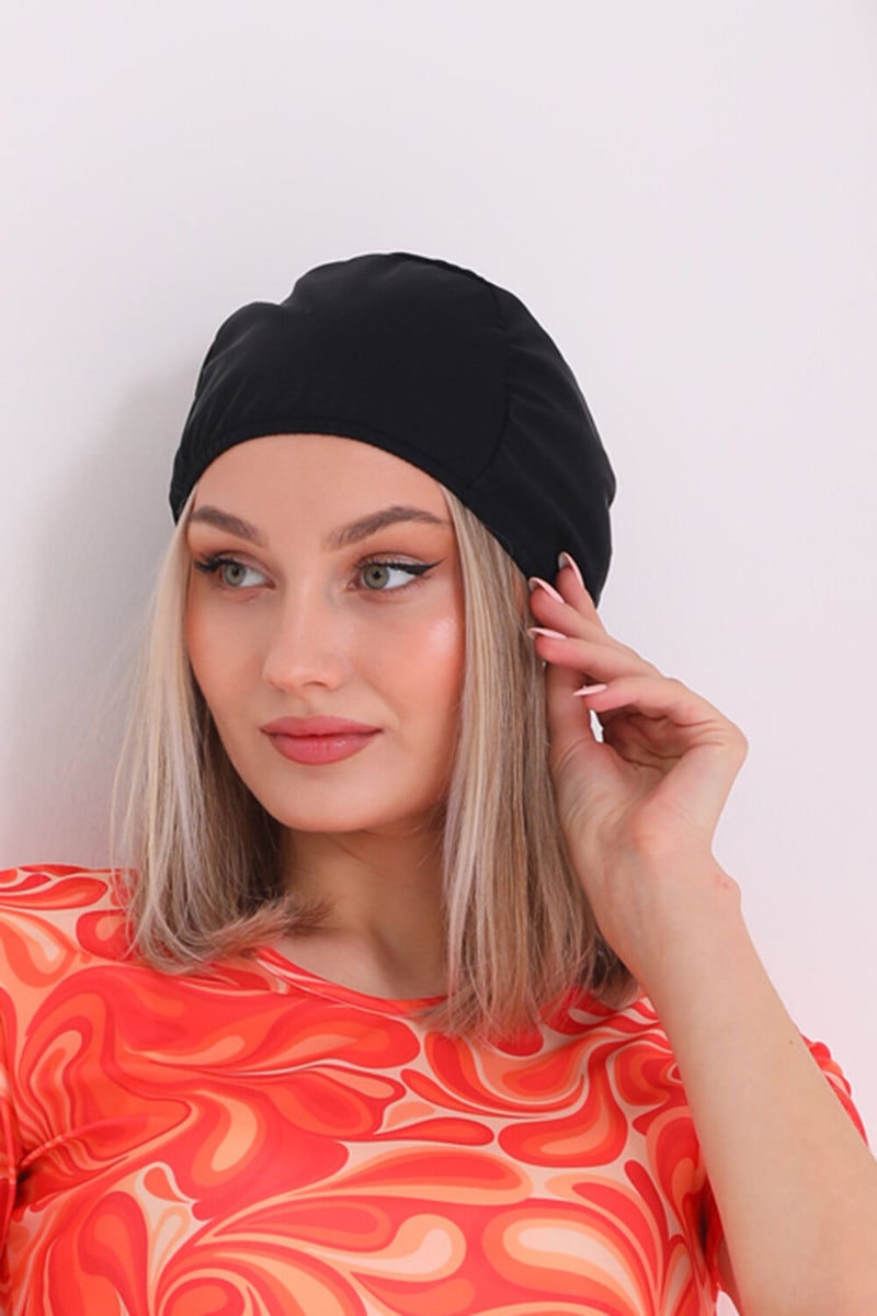 Remsa Mayo Remsa Swimsuit Pool Sea Plain Bonnet RB007 Black  - Image 3