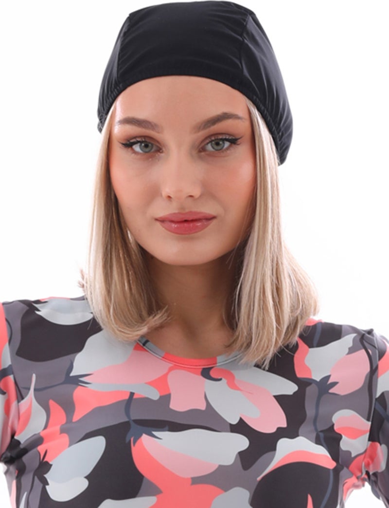 Remsa Mayo Remsa Swimsuit Pool Sea Plain Bonnet RB007 Black  - Image 4