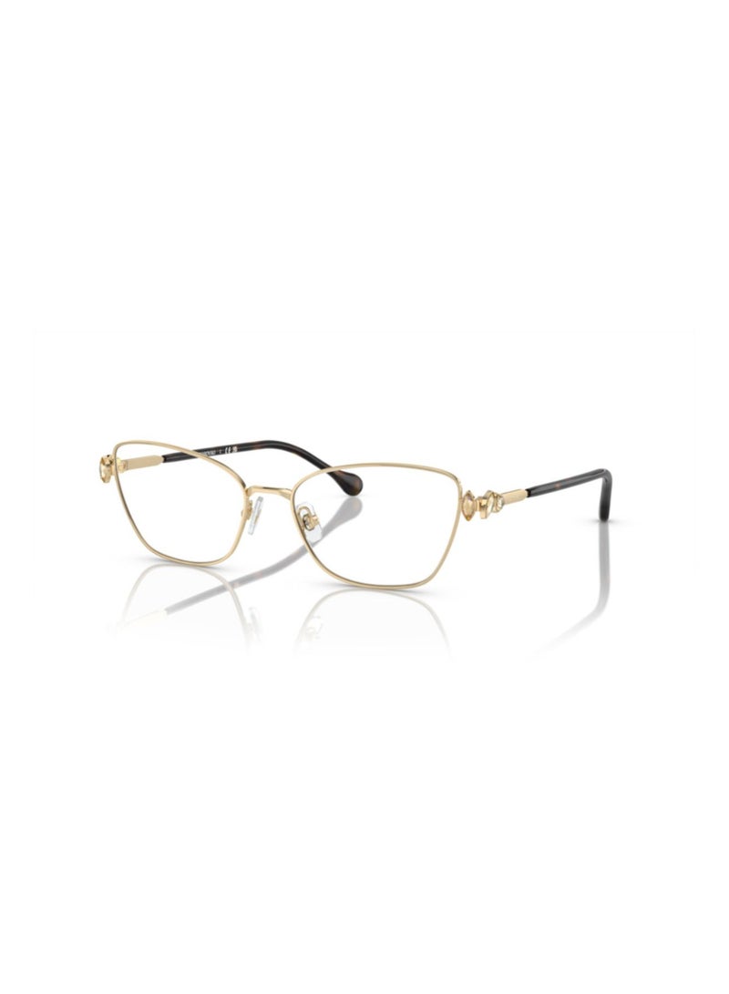 SWAROVSKI Swarovski Woman Square  Eyeglasses- Sk 1006 - Lense Size:53Mm - Pale Gold - Image 1