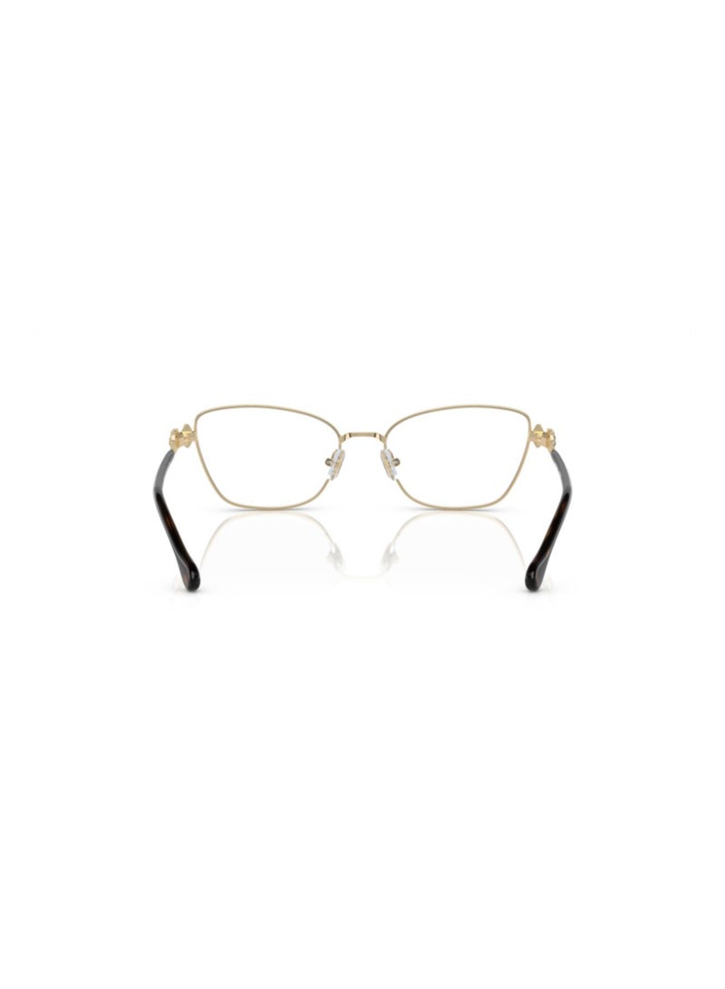 SWAROVSKI Swarovski Woman Square  Eyeglasses- Sk 1006 - Lense Size:53Mm - Pale Gold - Image 3