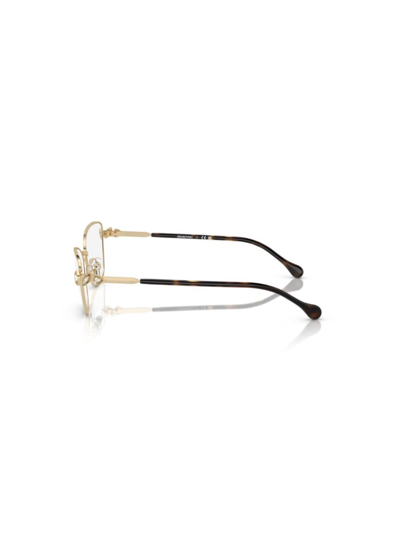 SWAROVSKI Swarovski Woman Square  Eyeglasses- Sk 1006 - Lense Size:53Mm - Pale Gold - Image 2