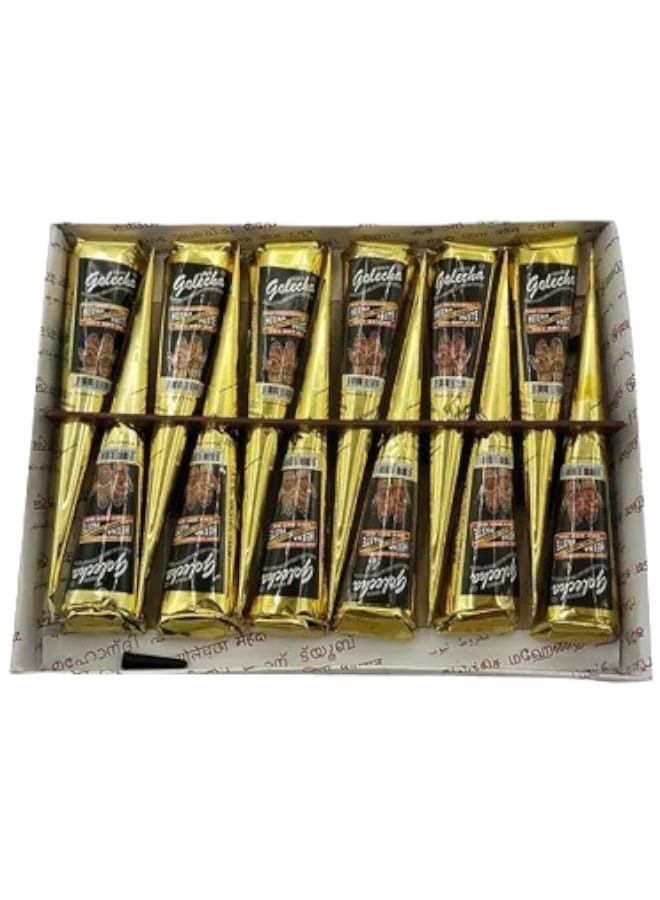Golecha 12-Piece Henna Small Cone - Image 1