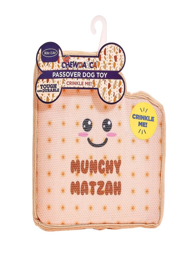 Rite Lite Chewdaica Passover Matzah Dog Toy - Passover Gifts for Dog Owners, Chewy Crinkly Tough & Durable Matzah Shaped Dog Toy Haggadah Pesach Seder Jewish Holiday Party Favor, Dog Accessories 5.5"H - Image 3