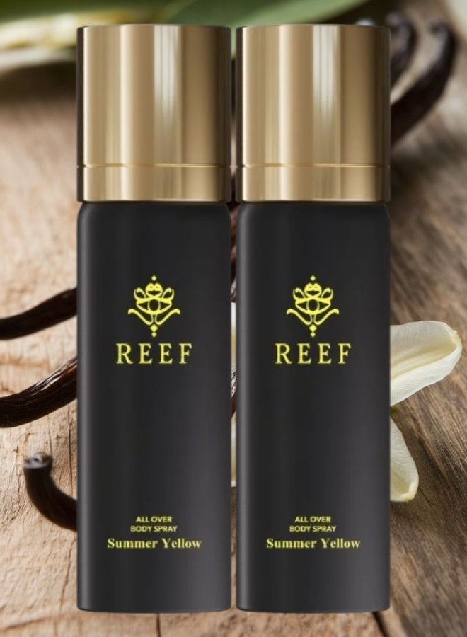 ريف 2 قطع بخاخ جسم سمر اصفر 125مل - Image 1