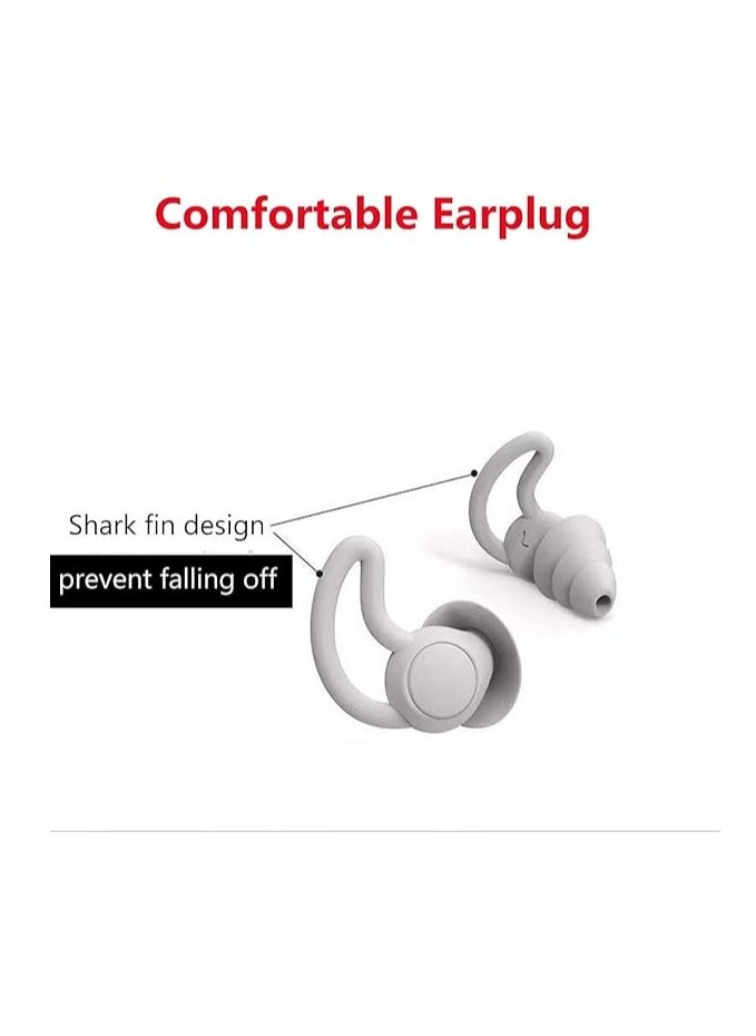 ECVV Silicone Noise Cancelling Earplugs, Super Soft, Reusable Noise Reducing Earbuds for Sleep, Ear Plugs Noise Cancelling for Enhanced Performance and Concentration…