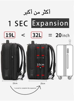 ARCTIC HUNTER Extra Large Travel Laptop Backpack, Extensible Business Bag with USB Charging Port and Earphone Jack, Water Resistant College Backpack for Men  - Image 5