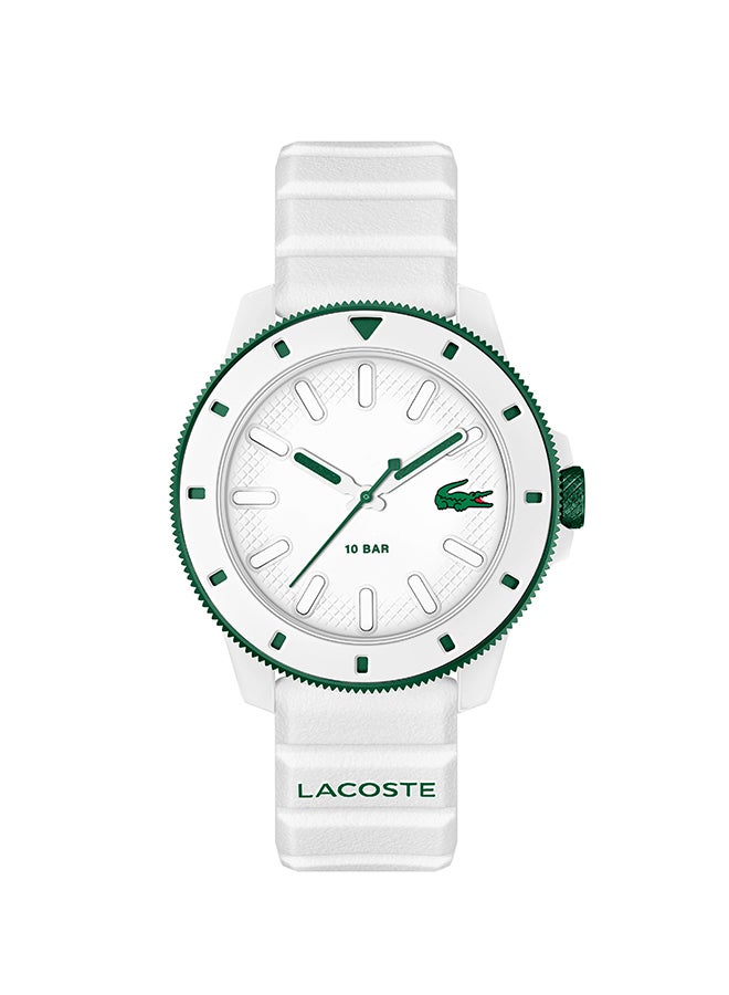 LACOSTE ROUND ANALOG MEN'S WHITE CASE WATCH - 2011415 - Image 1